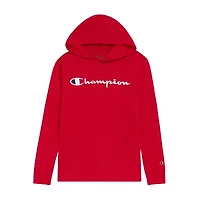 Champion Big Kid Boys Hooded Long Sleeve Regular Fit Graphic T-Shirt
