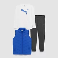PUMA Big Kid Boys 3-pc. Pant Set