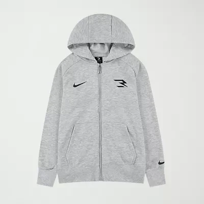 Nike 3BRAND by Russell Wilson Big Kid Boys Long Sleeve Fleece Zipper Active Hoodie