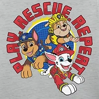 Toddler Boys Crew Neck Long Sleeve Paw Patrol Graphic T-Shirt