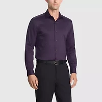 Van Heusen Ultra Flex Mens Slim Fit Stretch Fabric Wrinkle Free Long Sleeve Dress Shirt