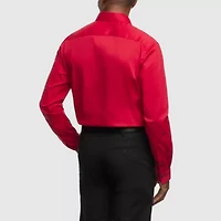 Van Heusen Fitted Everyday Defense Stain Shield Mens Modern Fit Stretch Fabric Wrinkle Free Long Sleeve Dress Shirt