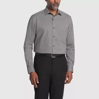 Van Heusen Ultra Flex Mens Regular Fit Stretch Fabric Wrinkle Free Long Sleeve Dress Shirt
