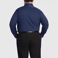 Van Heusen Ultra Flex Big And Tall Mens Regular Fit Stretch Fabric Wrinkle Free Long Sleeve Dress Shirt