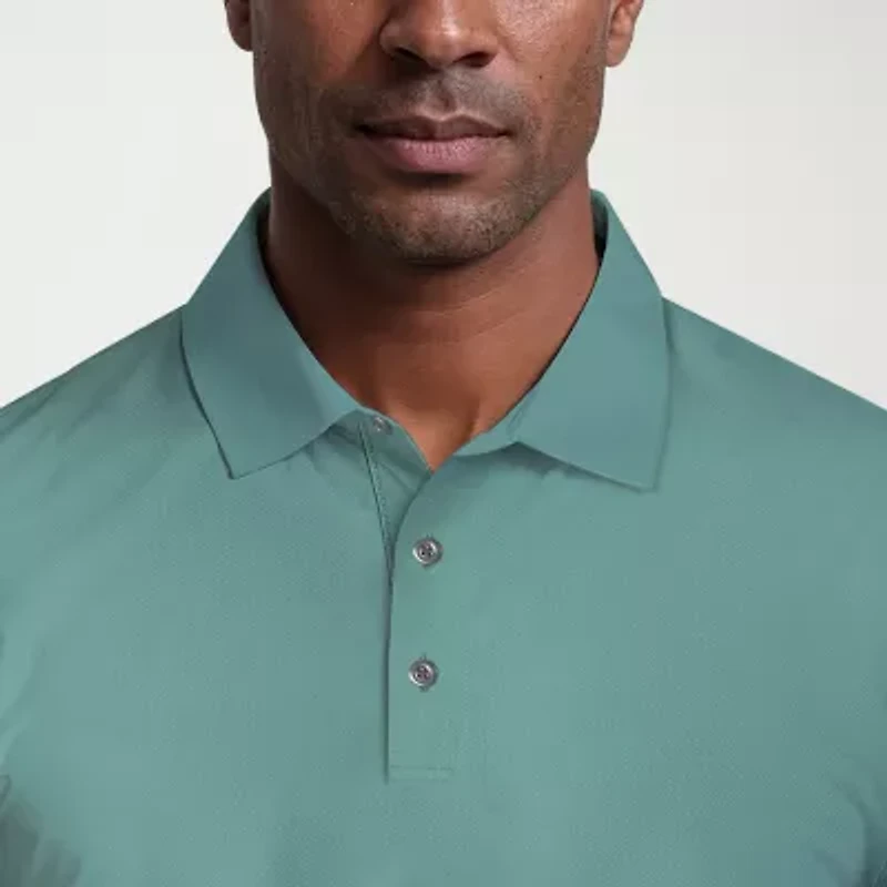 PGA TOUR Airflux Mens Regular Fit Short Sleeve Polo Shirt