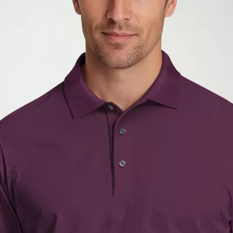 PGA TOUR Airflux Mens Regular Fit Short Sleeve Polo Shirt