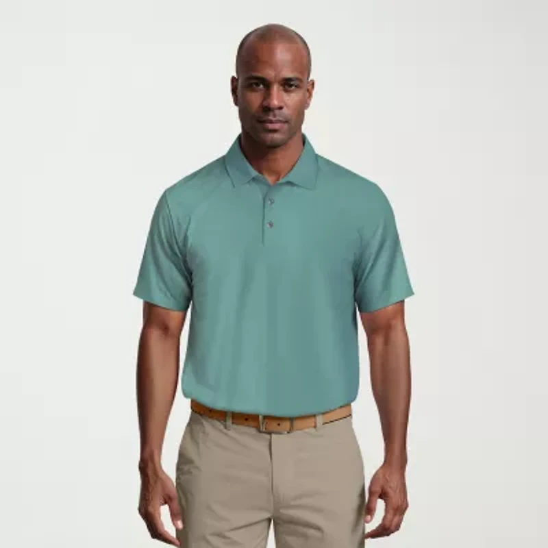 PGA TOUR Airflux Mens Regular Fit Short Sleeve Polo Shirt