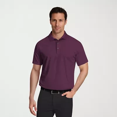 PGA TOUR Airflux Mens Regular Fit Short Sleeve Polo Shirt