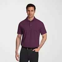 PGA TOUR Airflux Mens Regular Fit Short Sleeve Polo Shirt