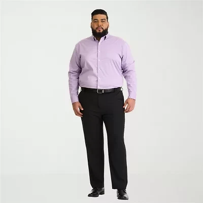 Van Heusen Stain Shield Mens Straight Fit Big and Tall Dress Flat Front Pant