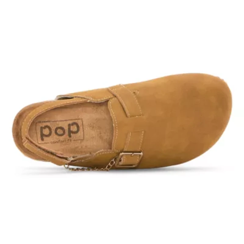 Pop Ordelia Womens Round Closed Toe Clogs