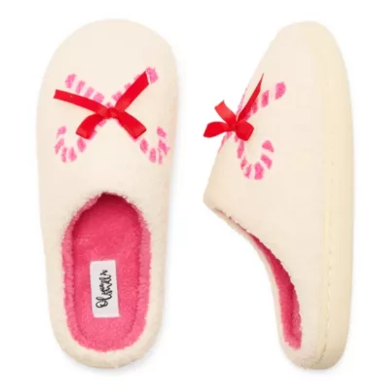 Olivia Miller Christmas Tree Holdiay Womens Slip-On Slippers