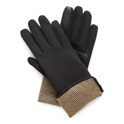 Isotoner Spandex With Herringbone Lining 1 Pair Gloves