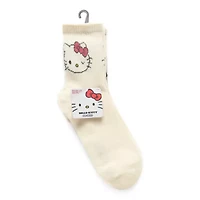 Ribbed Womens 2 Pair Hello Kitty Crew Socks