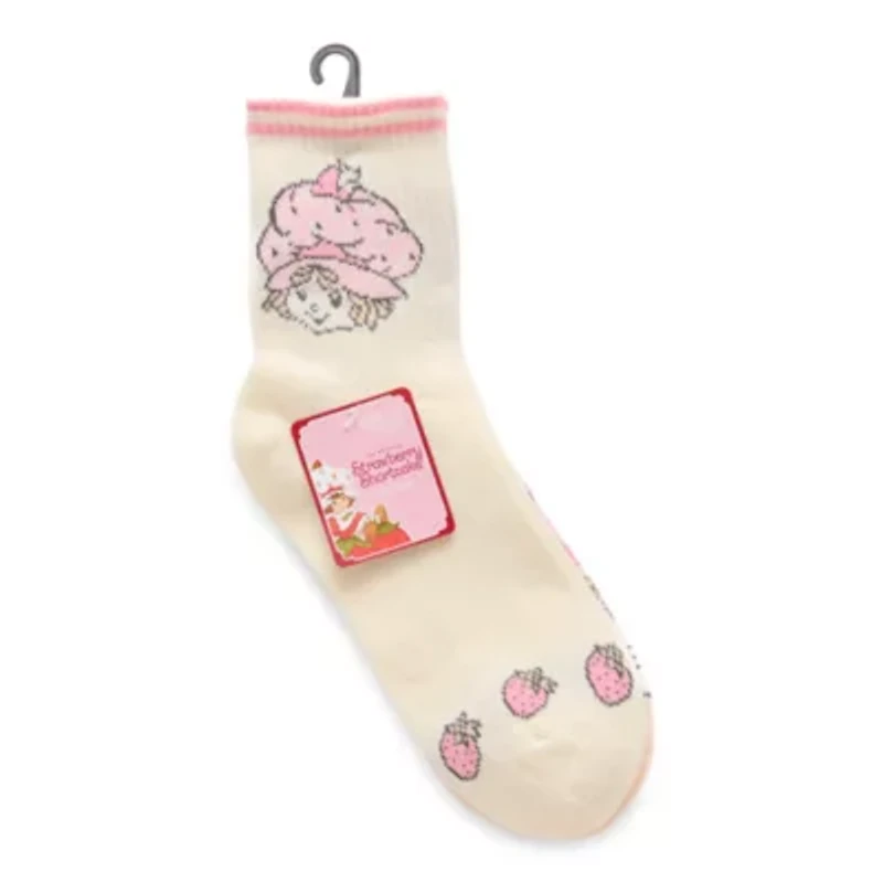 Ribbed Womens 2 Pair Crew Socks