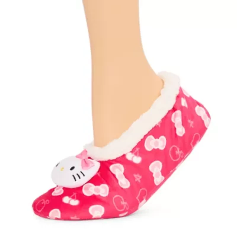 Pom Head Womens Multi-Pack 1 Pair Hello Kitty Slipper Socks