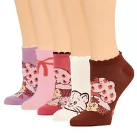 Womens Breathable Multi-Pack 5 Pair Low Cut Socks