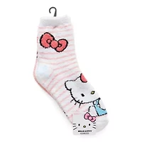 Cozy Womens 2 Pair Hello Kitty Crew Socks