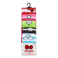 Womens 5 Pair Hello Kitty Crew Socks