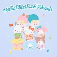 Sanrio Hello Kitty And Friends Boyfriend Tee Womens Crew Neck Short Sleeve Regular Fit Juniors Graphic T-Shirt