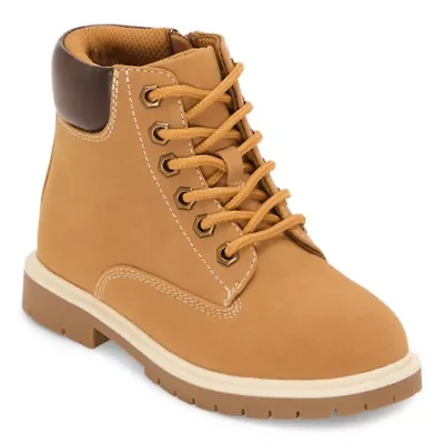 Thereabouts Little & Big Kid Boys Luke Flat Heel Hiking Boots