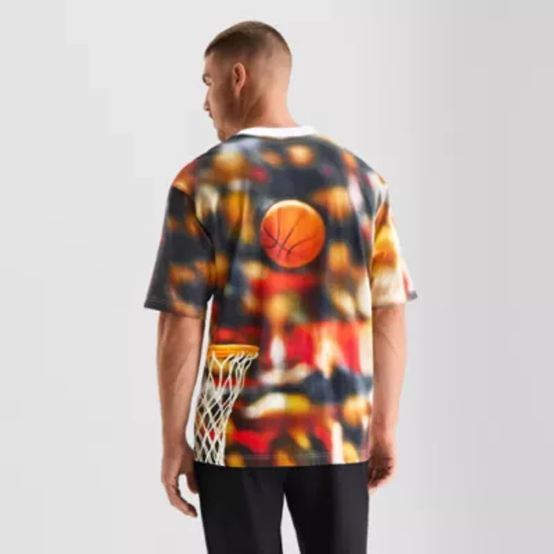 Xersion Mens Crew Neck Short Sleeve Relaxed Fit Graphic T-Shirt