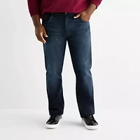 Shaquille O'Neal XLG Big and Tall Mens Tapered Leg Athletic Fit Jean