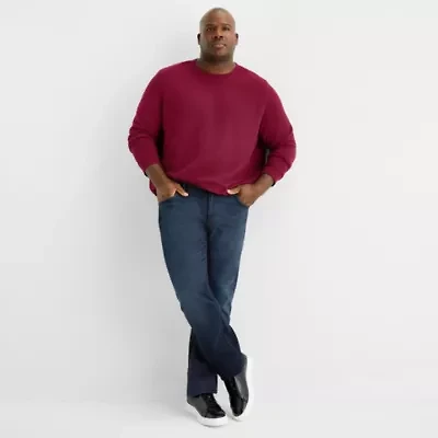 Shaquille O'Neal XLG Big and Tall Mens Tapered Leg Athletic Fit Jean