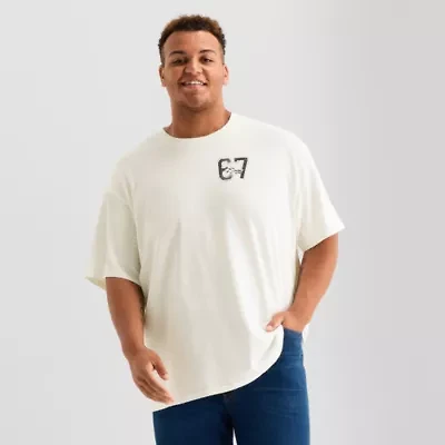 Arizona Mens Crew Neck Short Sleeve Regular Fit Graphic T-Shirt