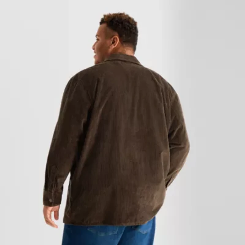Arizona Mens Big and Tall Corduroy Shirt Jacket