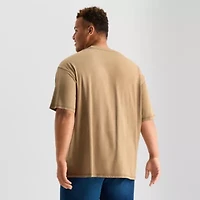 Arizona Mens Crew Neck Short Sleeve Relaxed Fit Big and Tall Graphic T-Shirt