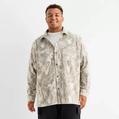 Arizona Mens Big and Tall Polar Fleece Shacket