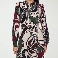 Premier Amour Womens Long Sleeve Floral Maxi Dress