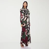 Premier Amour Womens Long Sleeve Floral Maxi Dress