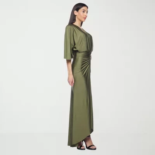 green emerald velvet dress Amarra 88871 main image 0