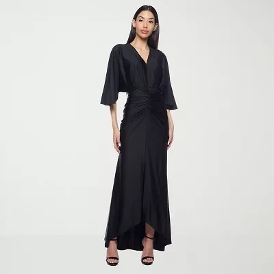 Premier Amour Womens 3/4 Sleeve Evening Gown