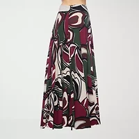 Premier Amour Floral Womens High Rise Maxi Skirt