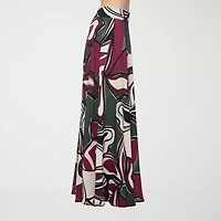 Premier Amour Floral Womens High Rise Maxi Skirt