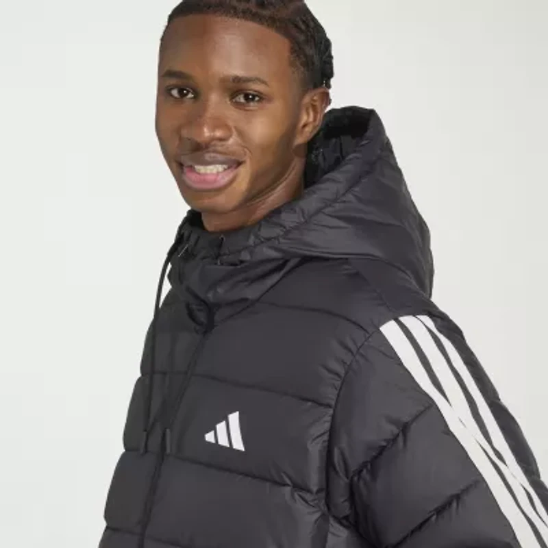adidas 3 Stripe Mens Midweight Puffer Jacket
