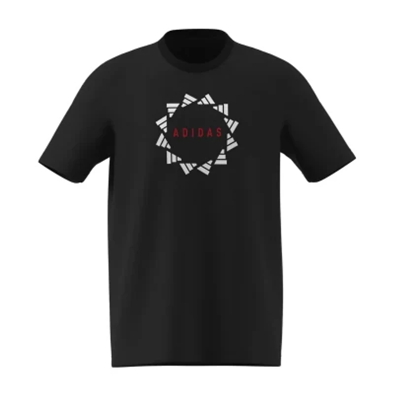 adidas Mens Crew Neck Short Sleeve Regular Fit Big and Tall Graphic T-Shirt
