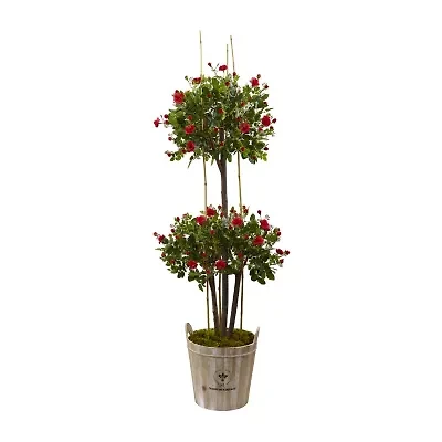 Nearly Natural 5.5ft. Green Rose Indoor Artificial Tree