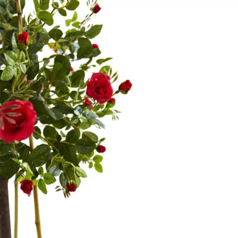 Nearly Natural 5.5ft. Green Rose Indoor Artificial Tree