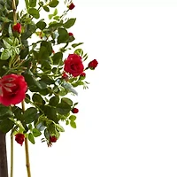 Nearly Natural 5.5ft. Green Rose Indoor Artificial Tree