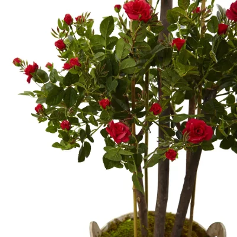 Nearly Natural 5.5ft. Green Rose Indoor Artificial Tree