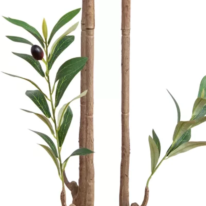Nearly Natural 6ft. Green Minimalist Olive Artificial Tree