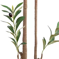 Nearly Natural 6ft. Green Minimalist Olive Artificial Tree