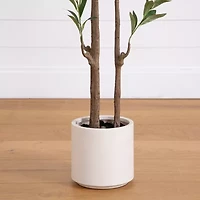 Nearly Natural 6ft. Green Minimalist Olive Artificial Tree