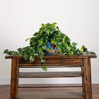 Nearly Natural 18in. Green Philodendron Fern Artificial Plant