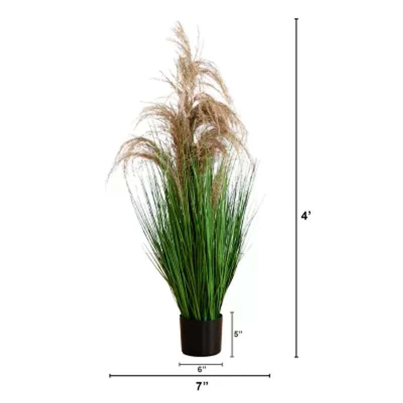Nearly Natural 4ft. Green Pampas Grass Artificial Plant