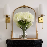 Nearly Natural 20in White Hydrangea Floral Arrangement